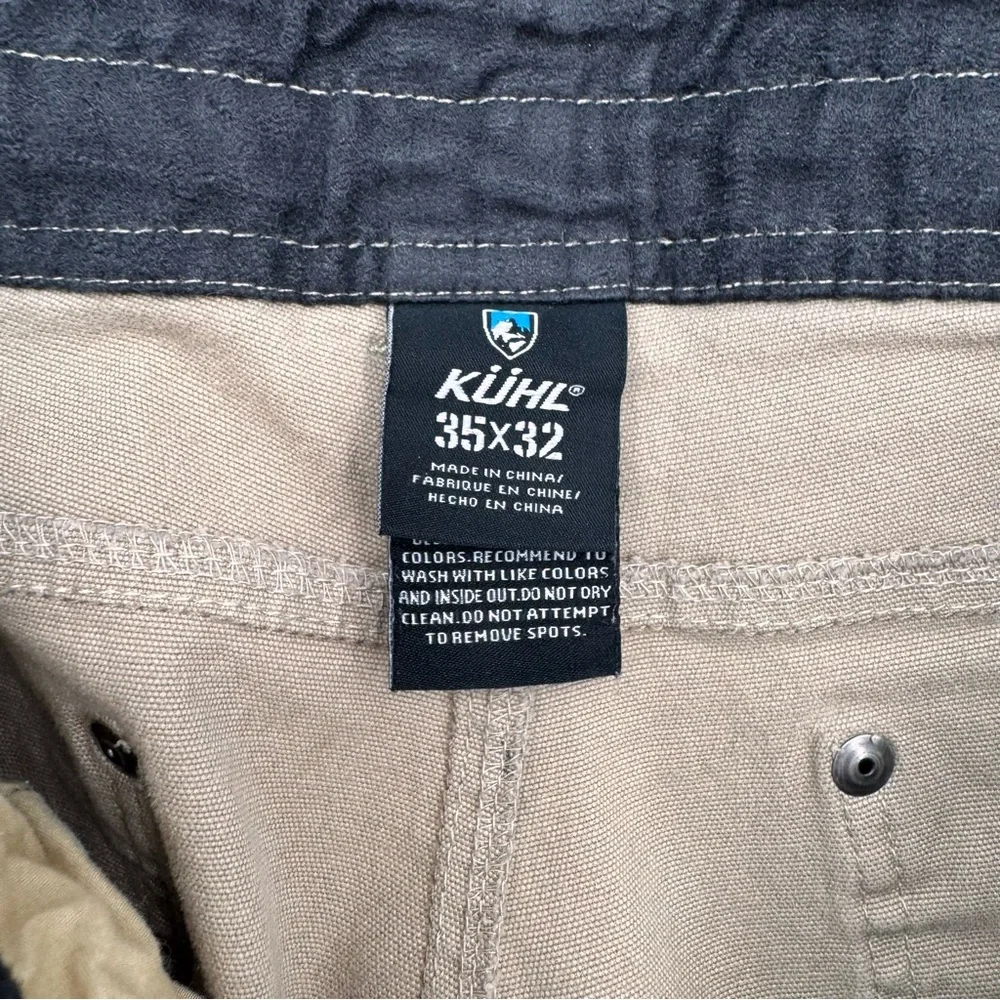 Kuhl Kanvas Vintage Patina Jeans Tan‎ Size 34W x 29.75L